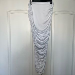 Rouched Maxi Skirt